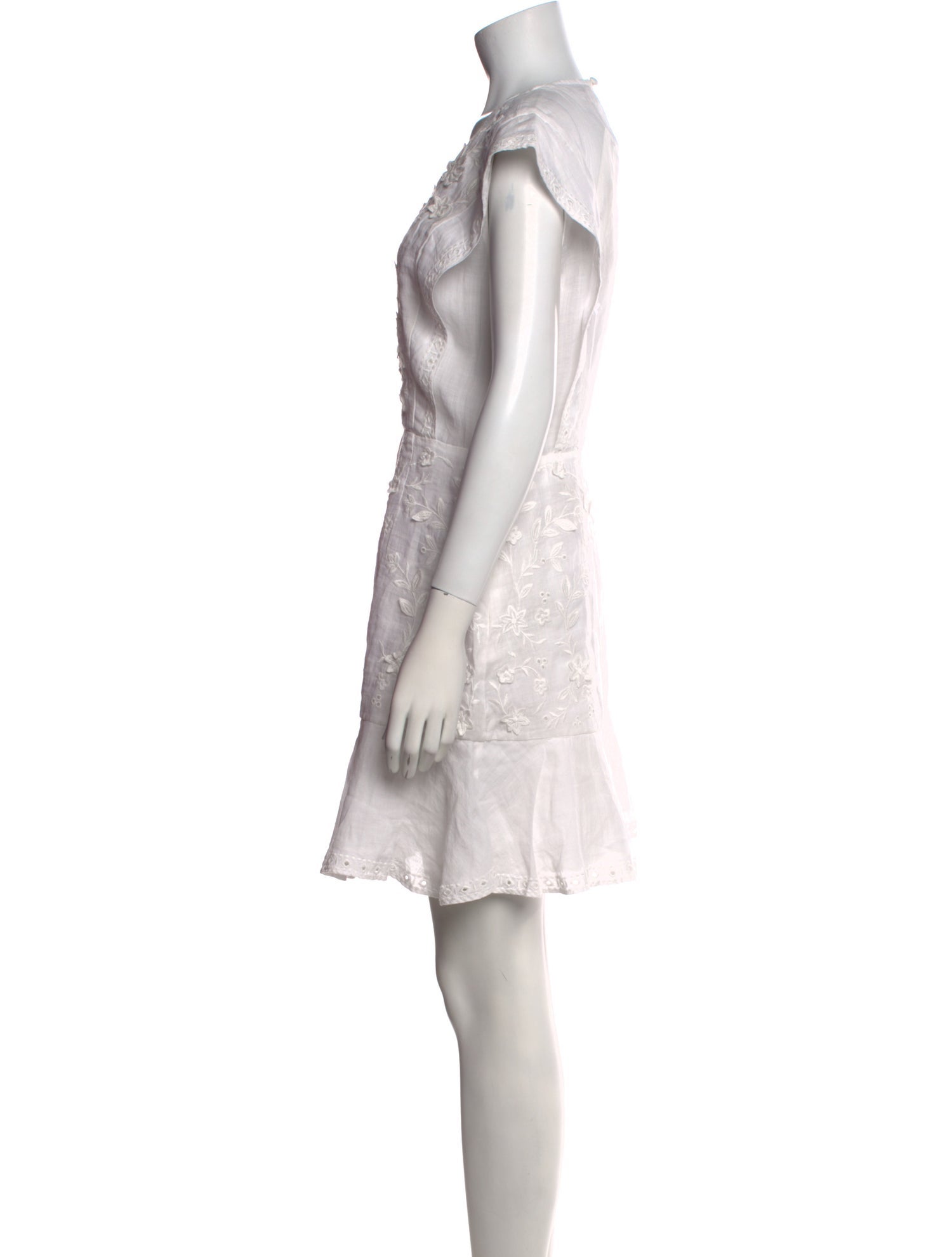 Veronica Beard Scoop Neck Mini Dress